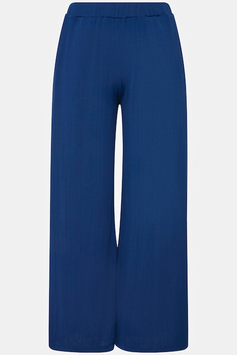 Stretch Jersey Knit Wide-Leg Pant