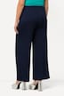 Marlene-broek Mary, wijde pijpen, elastische tailleband, ribjersey