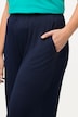 Marlene-broek Mary, wijde pijpen, elastische tailleband, ribjersey