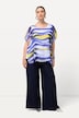 Marlene-broek Mary, wijde pijpen, elastische tailleband, ribjersey
