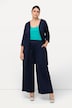 Marlene-broek Mary, wijde pijpen, elastische tailleband, ribjersey