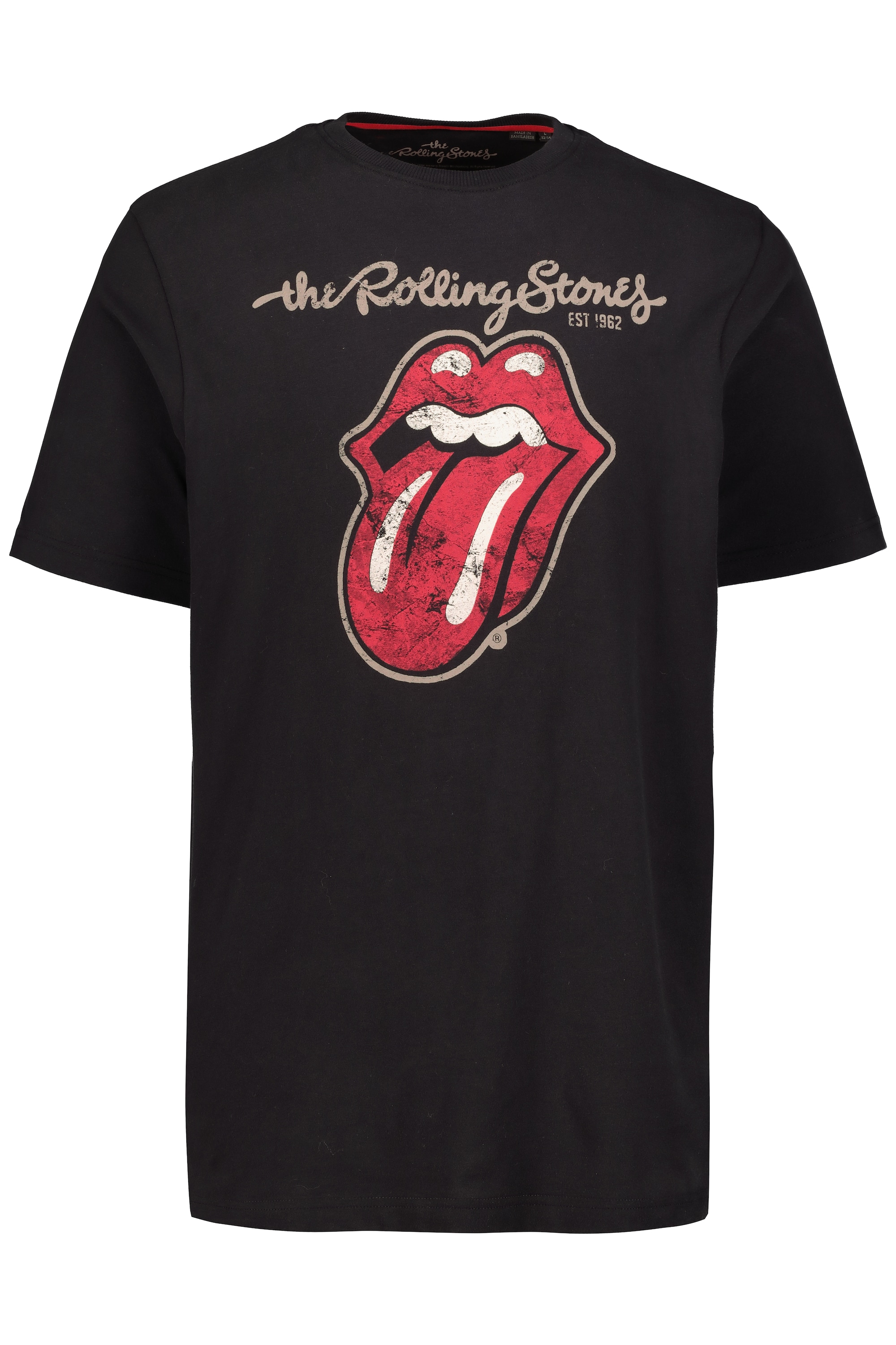 JP 1880 Herren große Größen T Shirt Bandshirt Rolling Stones Halbarm 716623