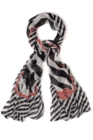 Ulla Popken Sjaal Maritiem Dessin Grote Maten ulla popken kopen in de aanbieding