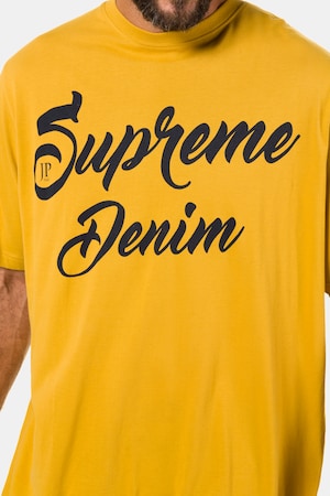 Duże rozmiary T-shirt, mężczyzna, żółty, rozmiar: 5XL, bawełna, JP1880