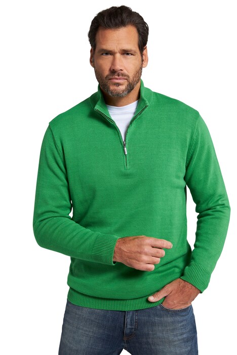 Troyer, stojáček, zip, dlouhé rukávy