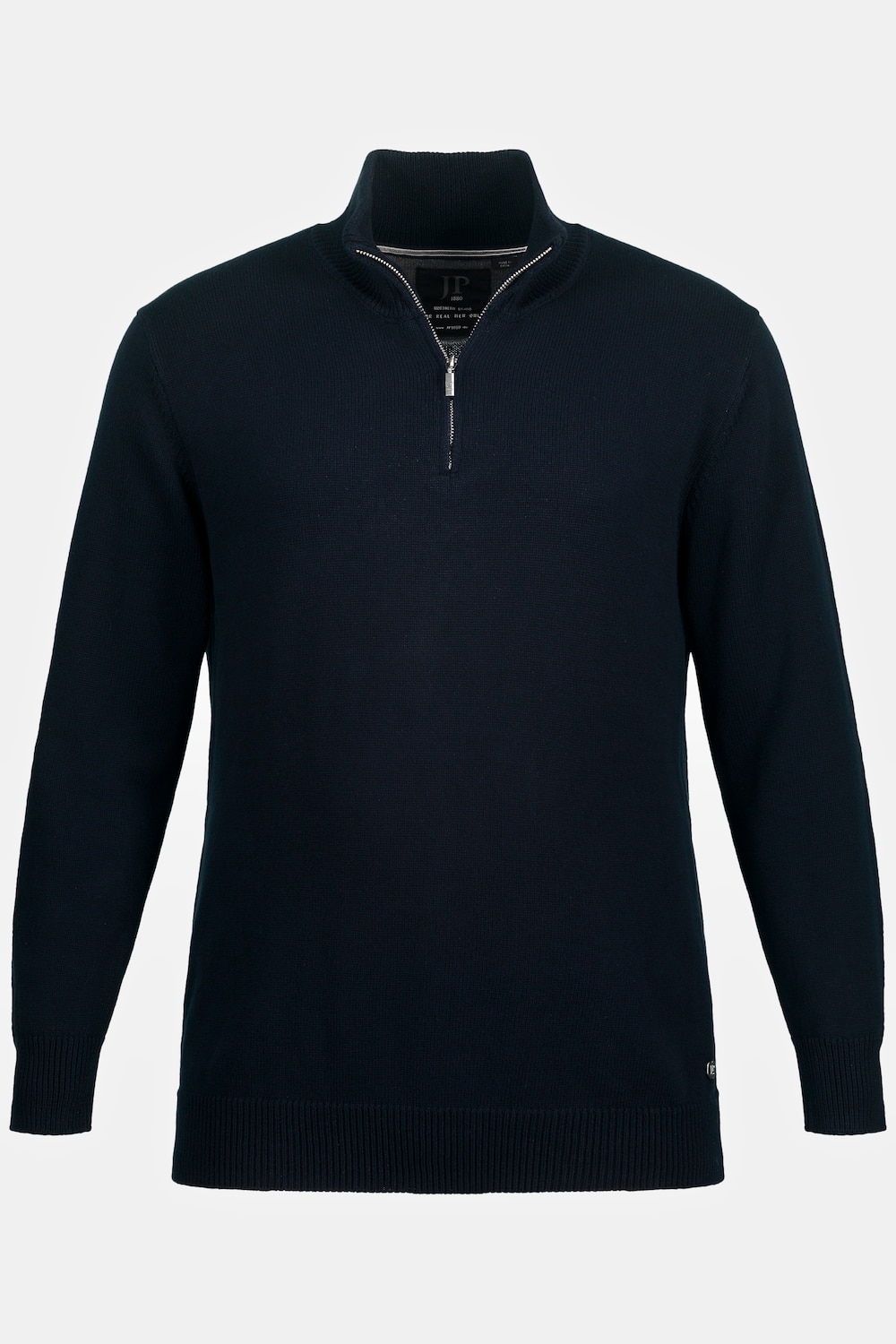 JP 1880 Stricktroyer, Stehkragen, Zipper, Langarm, bis 7 XL