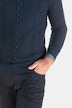 Pullover, vorne Zopfmuster, Rippbündchen