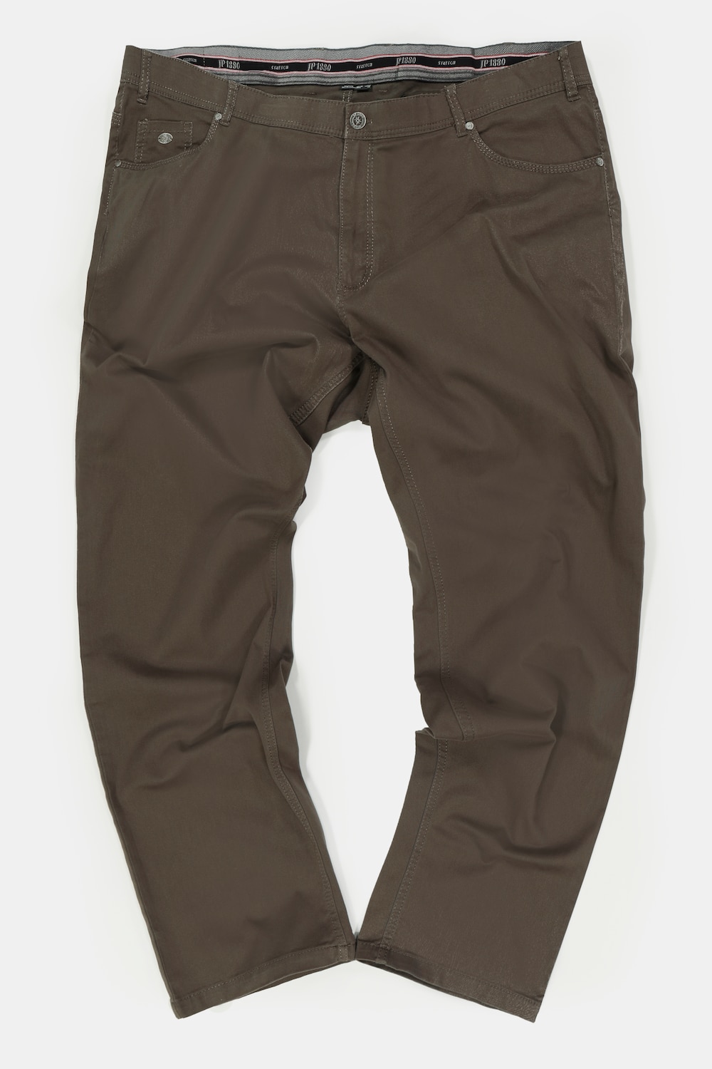 5 pocket broek, grote maten, , heren, groen, maat 58, katoen, jp1880