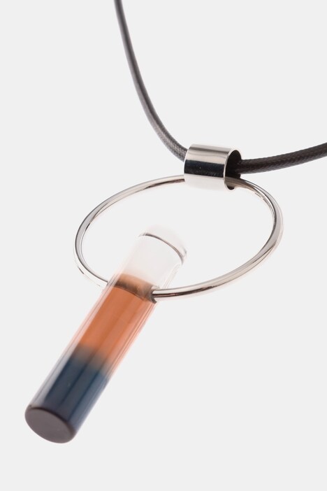 Longkette, Farbverlauf-Röhre, Metallic-Ring