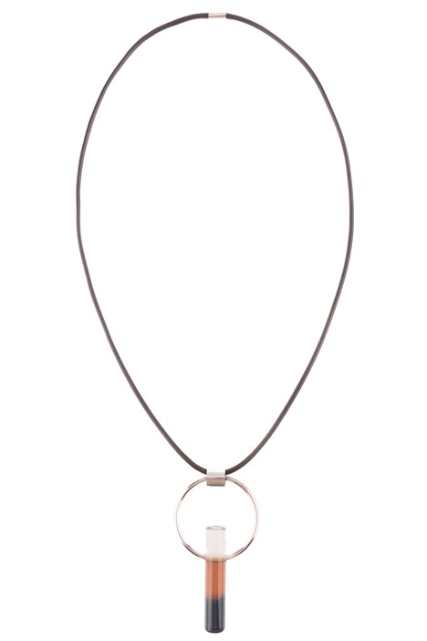 Tri-colored Pendant Necklace