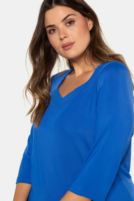 Sweetheart Neck Solid Slinky Stretch Knit Top | T-Shirts | Knit Tops & Tees