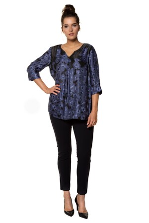 Ulla Popken Tuniek Sierplooi Aan Hals 34 Mouwen Met Split Grote Maten ulla popken kopen in de aanbieding