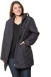 Stand-Up Collar Diagonal Quilted Fully Lined Jacket