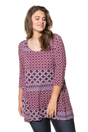 Ulla Popken Shirt A Lijn Achter Langer Afgeronde Zoom Grote Maten ulla popken kopen in de aanbieding