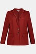Casual Button Front Flap Pocket Stretch Knit Blazer