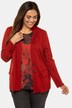 Casual Button Front Flap Pocket Stretch Knit Blazer