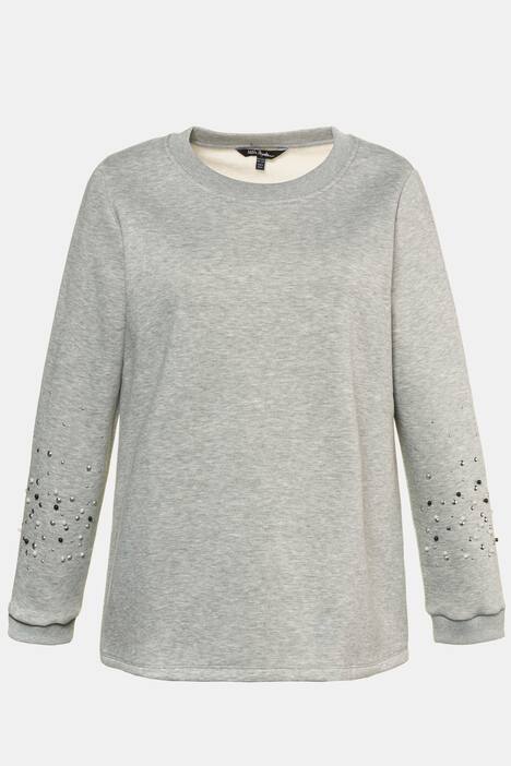 Sweatshirt, Zierperlen, Regular, innen kuschelig angeraut preisvergleich sweatshirt damen angerauht gr 48 50