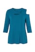 Yogashirt, asymmetrisch, V-Ausschnitt, 3/4-Arm