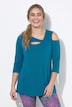 Yogashirt, asymmetrisch, V-Ausschnitt, 3/4-Arm