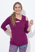 Yogashirt, asymmetrisch, V-Ausschnitt, 3/4-Arm
