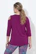 Yogashirt, asymmetrisch, V-Ausschnitt, 3/4-Arm