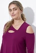 Yogashirt, asymmetrisch, V-Ausschnitt, 3/4-Arm