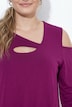 Yogashirt, asymmetrisch, V-Ausschnitt, 3/4-Arm