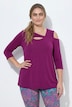 Yogashirt, asymmetrisch, V-Ausschnitt, 3/4-Arm