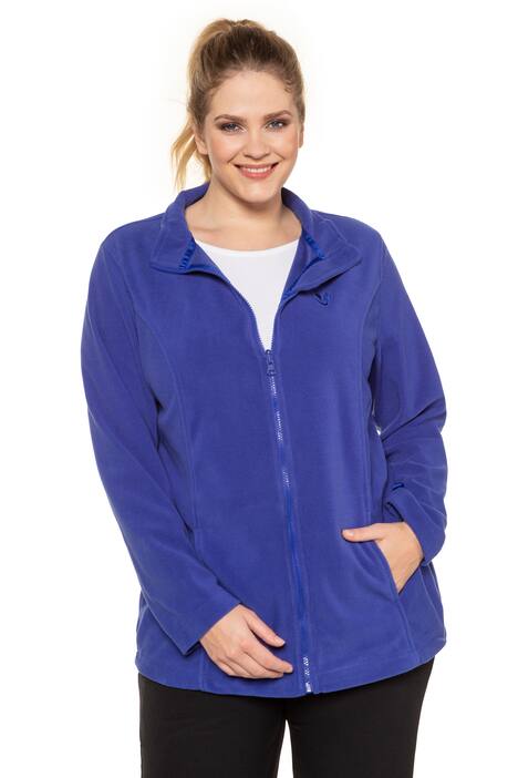 Fleecejacke, Stehkragen, Baukastensystem, Langarm Fleecejacken von Ulla Popken für Frauen günstig online