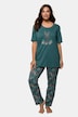 Pyjama, Hasenmotiv, Hose gemustert, bis Gr. 66/68