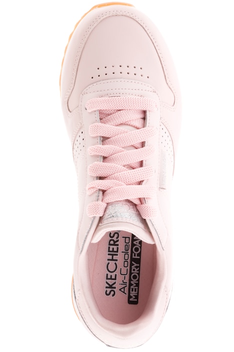 skechers lace up sneakers beige