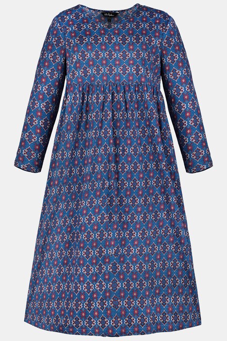 Floral Medallion Print Long Sleeve 