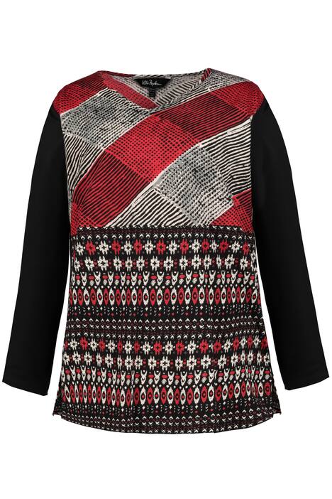 Tričko, vzorované, dlouhé, uni rukávy