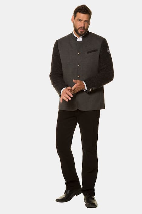 Ulla Popken Blazer con diamantenstepp Antracite Nuovo
