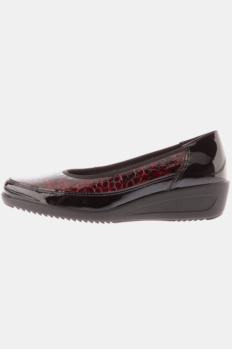 Ara Patent Leather Crocodile Ballerina Shoe | Ballerinas | Shoes | Ulla Popken Europe