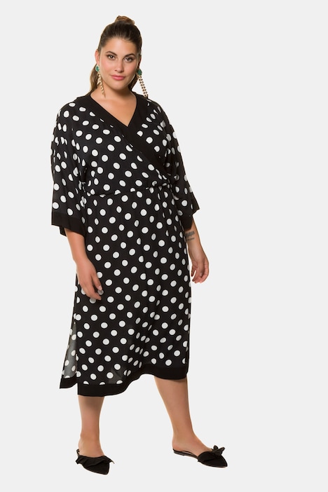 polka dot kimono dress