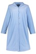 Fleece Stand-up Collar Button Front Bathrobe