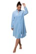 Fleece Stand-up Collar Button Front Bathrobe