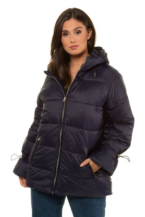 Bell Sleeve Hooded Quilted Fully Lined Jacket