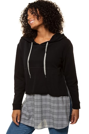 Ulla Popken Sweater Capuchon Lange Zijsplitten Overhemdzoom Grote Maten ulla popken kopen in de aanbieding Ulla Popken Sweater Capuchon Lange Zijsplitten Overhemdzoom Grote Maten ulla popken kopen in de aanbieding