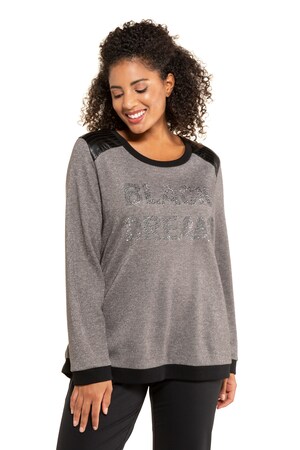 Ulla Popken Sweatshirt Ribboorden Lange Mouwen Grote Maten ulla popken kopen in de aanbieding