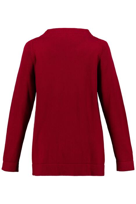 ULLA POPKEN Oversize Pullover dunkelrot NEU