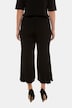Flat Front Elastic Back Wide Leg Culottes