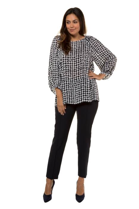ULLA POPKEN /%Sale/% Plissee Bluse schwarz NEU