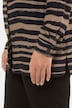 Bluse, Streifen-Design, verdeckte Knöpfe, selection