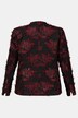 Fancy Leaf Jacquard Button Front Fully Lined Jacket