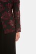 Fancy Leaf Jacquard Button Front Fully Lined Jacket