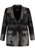 Innovative Jacquard Button Front Fully Lined Blazer