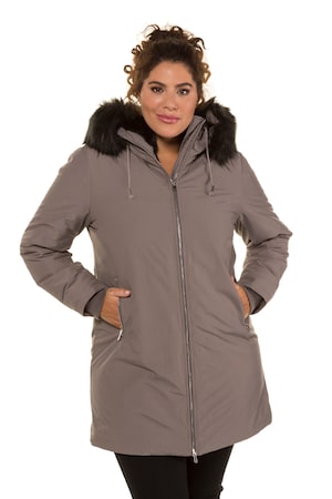 Ulla Popken Parka Gedeelde Ritssluiting Capuchon Grote Maten ulla popken kopen in de aanbieding