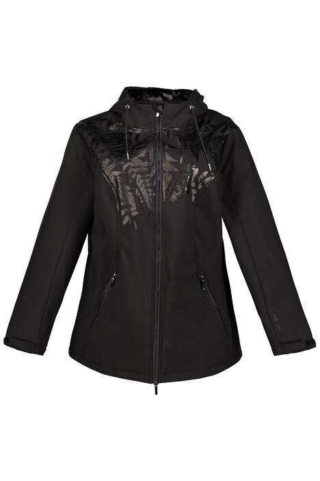 Fern Print Softshell Hooded Jacket